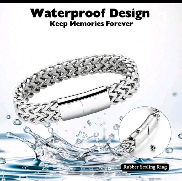 Stainless Steel Magnetic Bayonet Clasp Franco Chain Bracelet For Men 7.5" - Picture 10 of 11